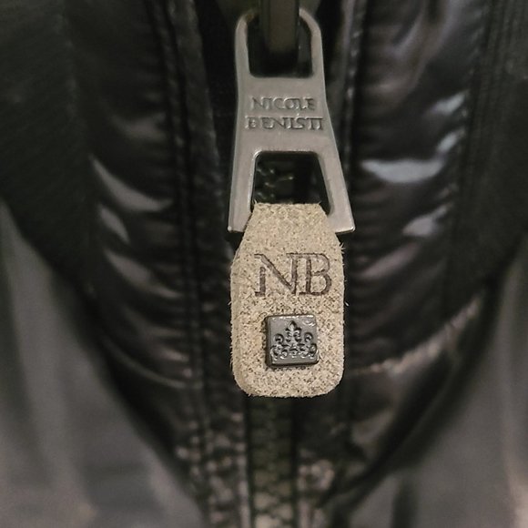 Nicole Benisti Cortina Leather & Fox Fur Down Coat - Picture 4 of 13